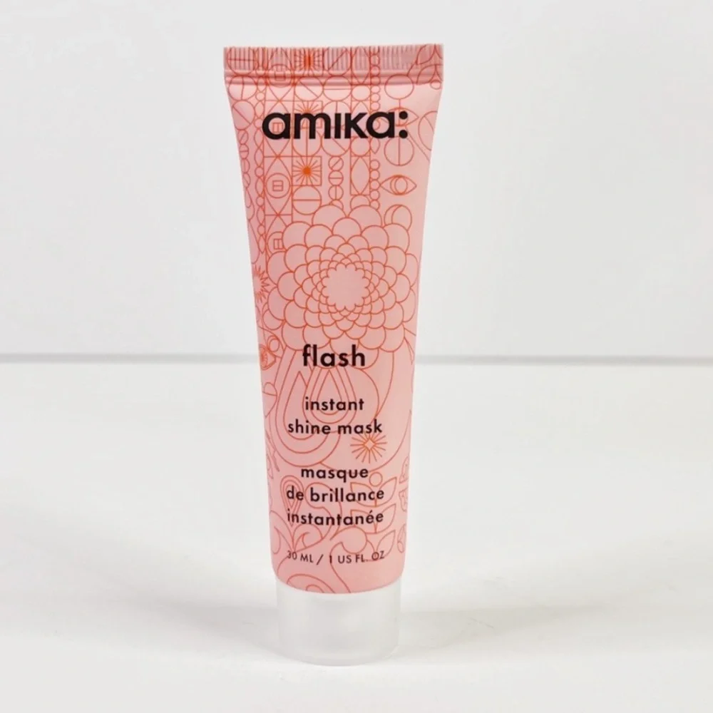🌻 3/$20 🆕 Amika Flash Instant Shine Treatment Hair Mask Hydrates & Softens, 1 oz